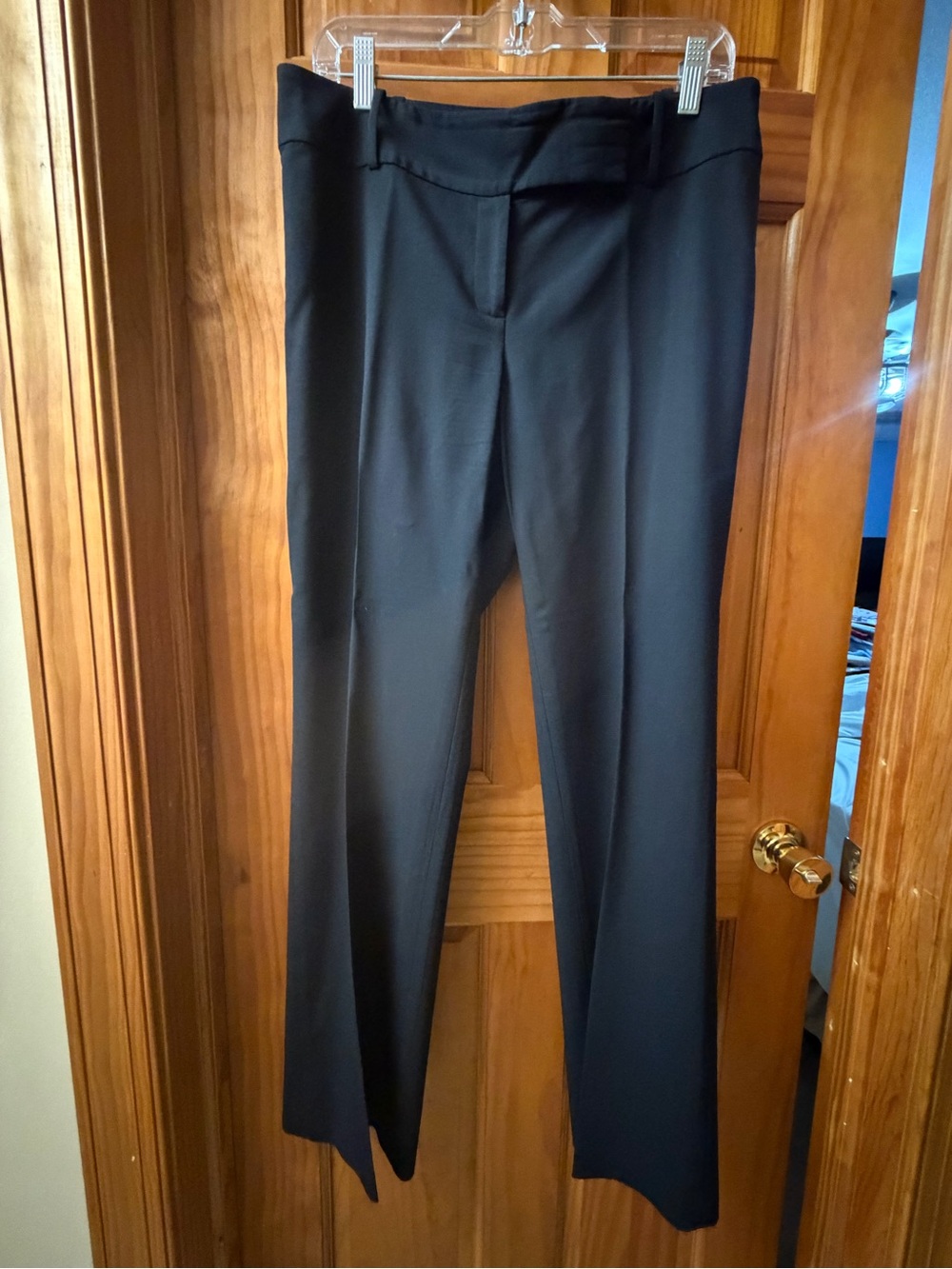 Ann Taylor Stretch Lindsay Black Dress Pants Size 8 Bootcut